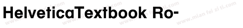 HelveticaTextbook Ro字体转换